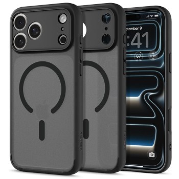SPIGEN ULTRA HYBRID MagSafe кейс за iPhone 17 Pro, Frost Black SPIGEN ULTRA HYBRID MagSafe кейс за iPhone 17 Pro, Frost Black
