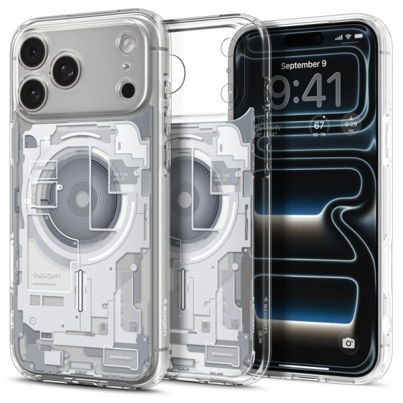 SPIGEN ULTRA HYBRID Magsafe калъф за iPhone 17 PRO ZERO ONE, бял - SPIGEN ULTRA HYBRID Magsafe калъф за iPhone 17 PRO ZERO ONE, бял - 8800283314830-ACS10351