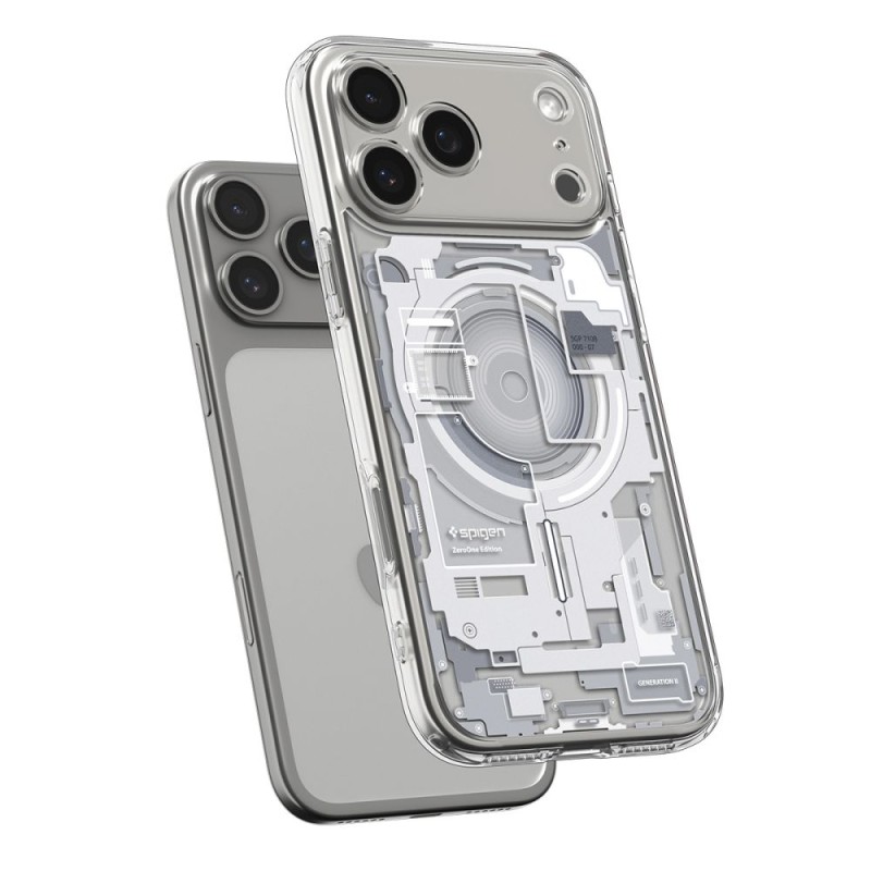 SPIGEN ULTRA HYBRID Magsafe калъф за iPhone 17 PRO ZERO ONE, бял - SPIGEN ULTRA HYBRID Magsafe калъф за iPhone 17 PRO ZERO ONE, бял - 8800283314830-ACS10351