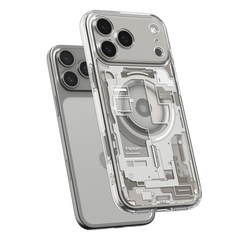 Spigen Ultra Hybrid Magsafe за iPhone 17 Pro – Zero One Natural Titanium (ACS10352) - Spigen Ultra Hybrid Magsafe за iPhone 17 Pro – Zero One Natural Titanium (ACS10352) - 8800283314847-ACS10352
