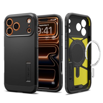 SPIGEN TOUGH ARMOR „T” MagSafe за iPhone 17 Pro черно