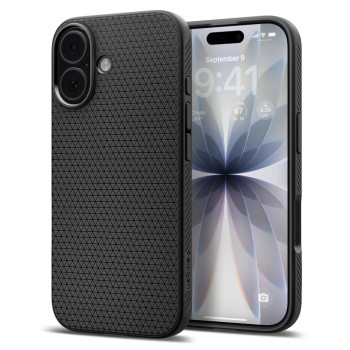 SPIGEN LIQUID AIR за iPhone 17 – матово черно