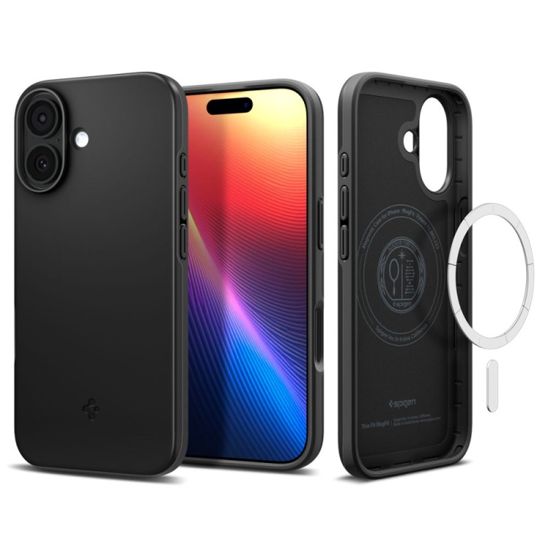 SPIGEN THIN FIT MAG MagSafe iPhone 17 Black - 8800283315059-ACS10373