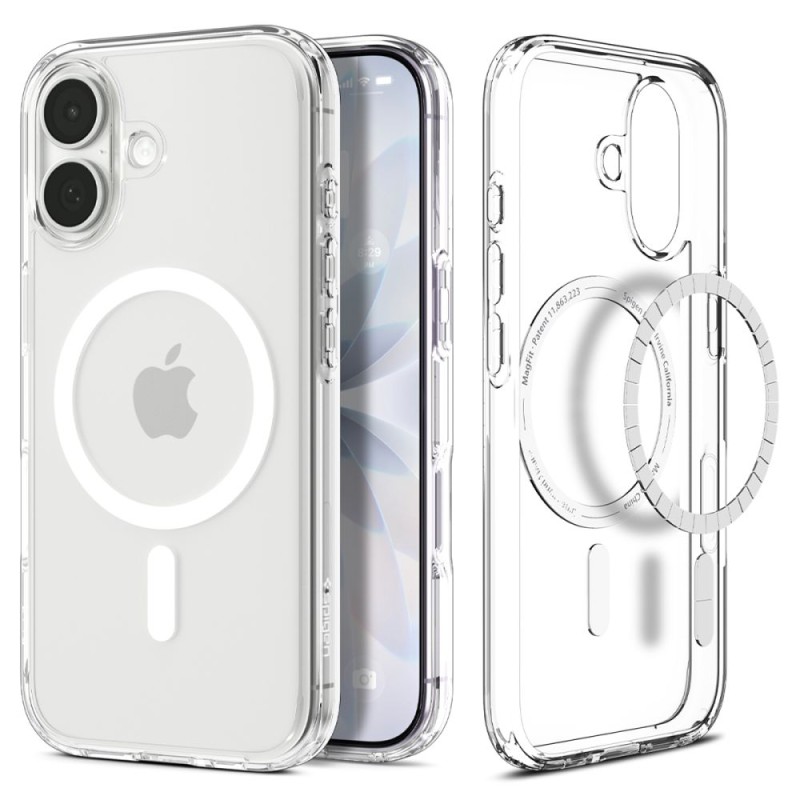 Spigen Ultra Hybrid MagSafe iPhone 17 Clear/White (SKU 8800283315127-ACS10380) - Spigen Ultra Hybrid MagSafe iPhone 17 Clear/White (SKU 8800283315127-ACS10380) - 8800283315127-ACS10380