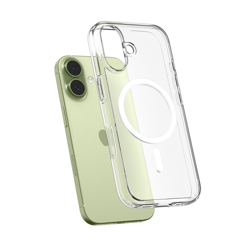Spigen Ultra Hybrid MagSafe iPhone 17 Clear/White (SKU 8800283315127-ACS10380) - Spigen Ultra Hybrid MagSafe iPhone 17 Clear/White (SKU 8800283315127-ACS10380) - 8800283315127-ACS10380