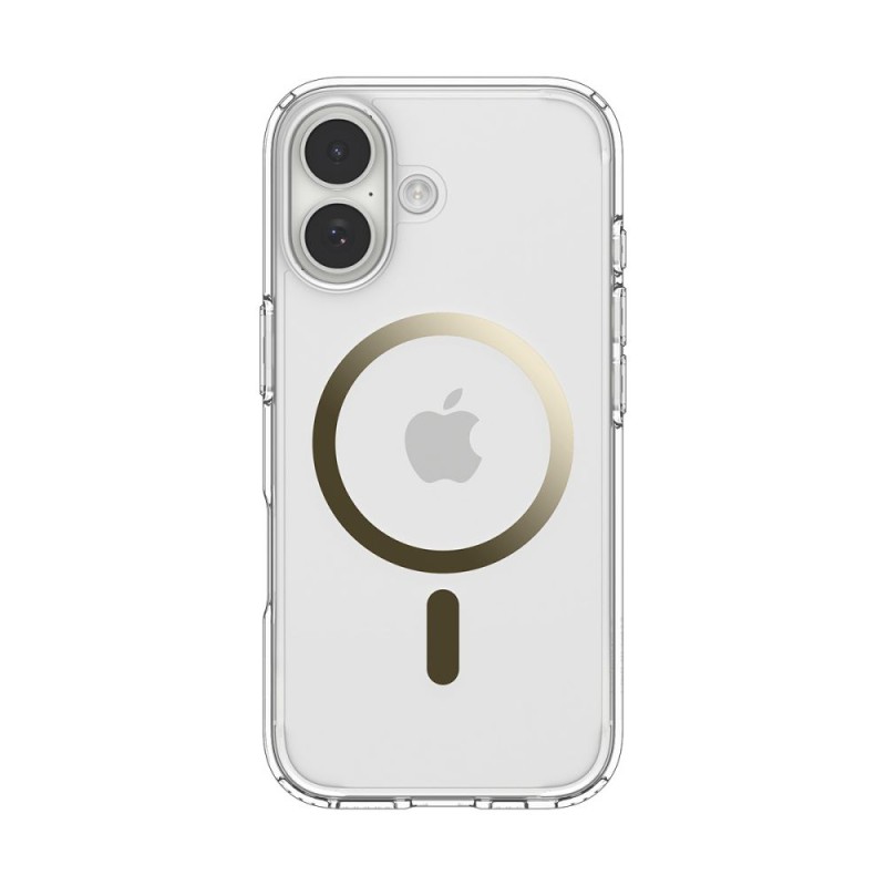Spigen Ultra Hybrid MagSafe за iPhone 17 Clear/Gold (ACS10382) - 8800283315141-ACS10382