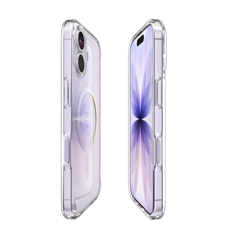 Spigen Ultra Hybrid MagSafe за iPhone 17 Clear/Gold (ACS10382) - 8800283315141-ACS10382