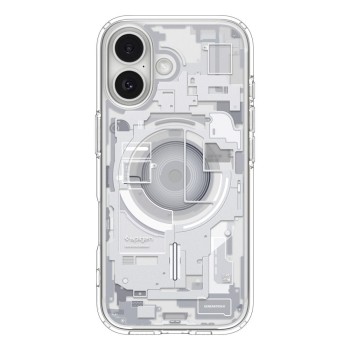 Spigen Ultra Hybrid с MagSafe за iPhone 17 – Zero One, бял Spigen Ultra Hybrid с MagSafe за iPhone 17 – Zero One, бял