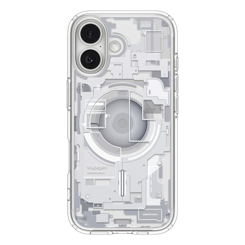 Spigen Ultra Hybrid с MagSafe за iPhone 17 – Zero One, бял - Spigen Ultra Hybrid с MagSafe за iPhone 17 – Zero One, бял - 8800283315172-ACS10385