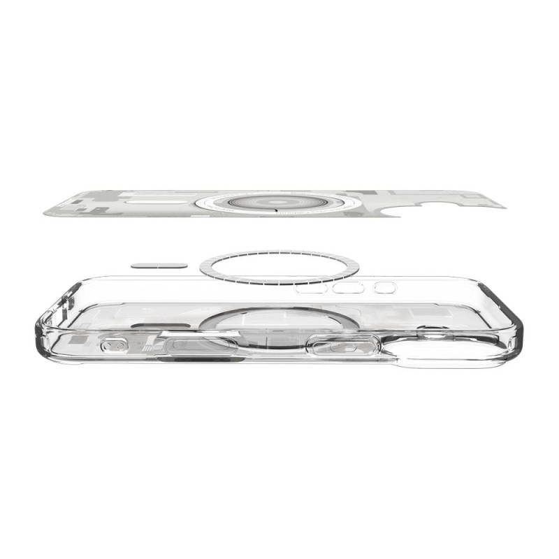 Spigen Ultra Hybrid с MagSafe за iPhone 17 – Zero One, бял - Spigen Ultra Hybrid с MagSafe за iPhone 17 – Zero One, бял - 8800283315172-ACS10385