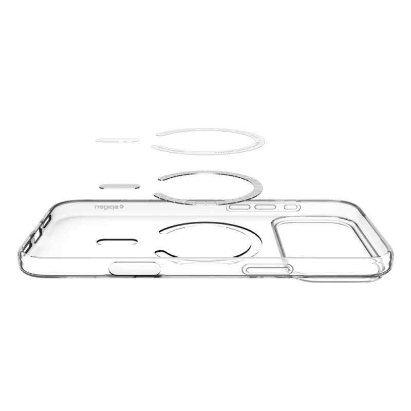 Spigen Liquid Crystal MagSafe iPhone 17 Pro Max Clear/White (прозрачен) - 8800283315264-ACS10394