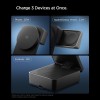 Spigen EF323MQ Essential 3в1 магнитно MagSafe безжично зарядно 25W Qi2.2 (черно) - 8800283315301-ACH10398