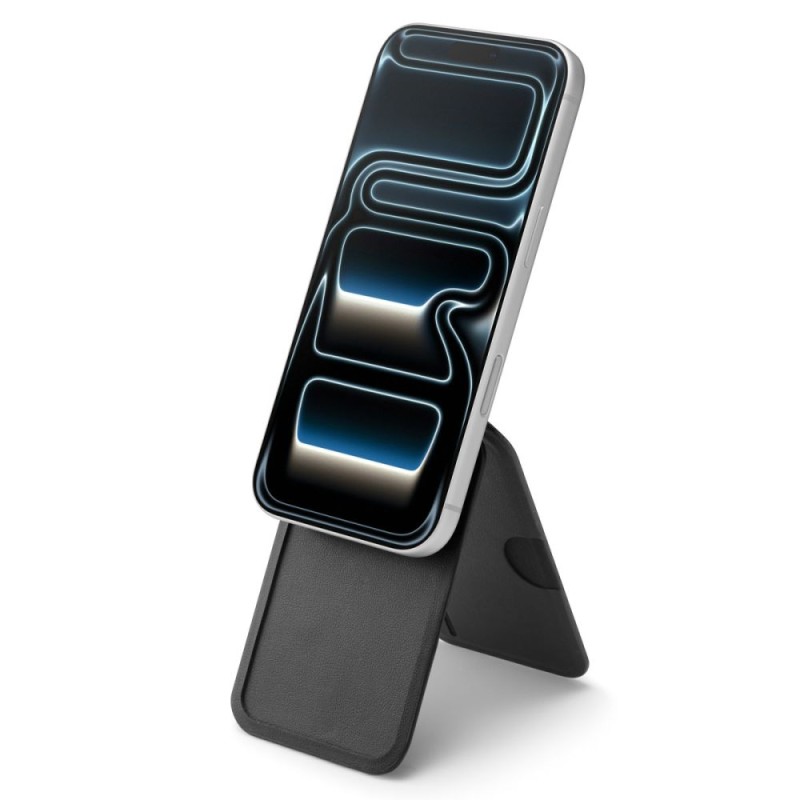 SPIGEN S314-2 Slim Fold Tripod MagSafe универсален магнитен държач/калъф за карти BLACK - SPIGEN S314-2 Slim Fold Tripod MagSafe универсален магнитен държач/калъф за карти BLACK - 8800283315387-AFA10406