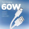 SPIGEN EB6015AC Essential кабел USB-A към USB-C 60W 150 см бял - 8800283315455-ACA10413