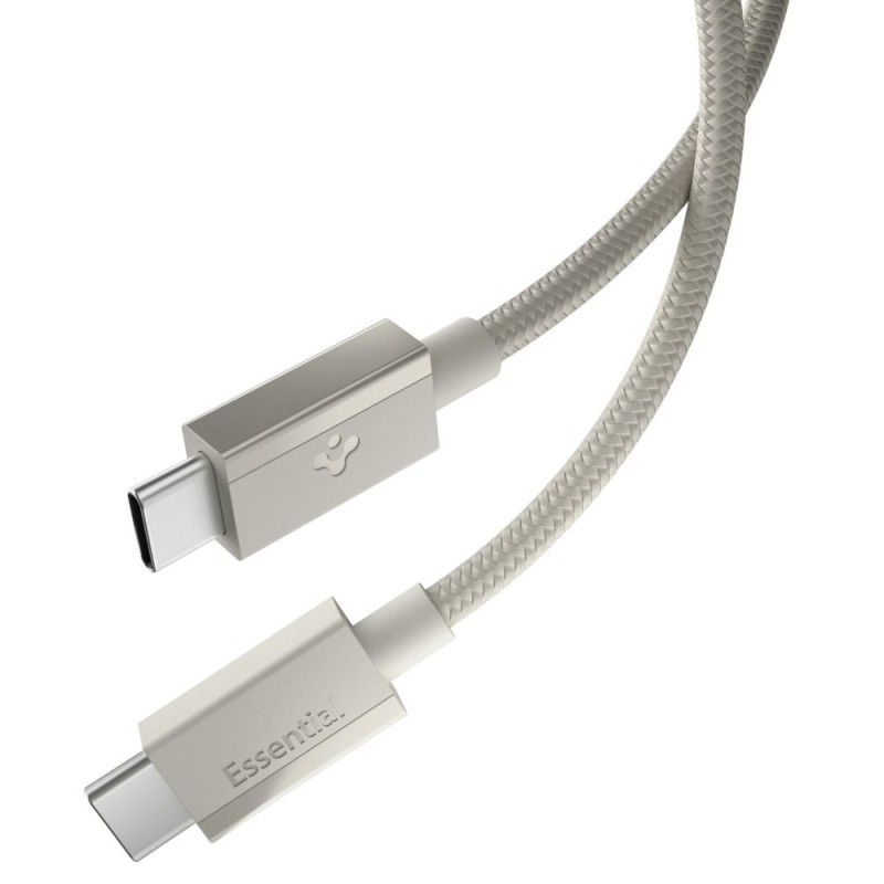 Spigen EB6015CC Essential USB-C кабел 60W 150 см Natural Titanium - Spigen EB6015CC Essential USB-C кабел 60W 150 см Natural Titanium - 8800283315516-ACA10419