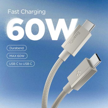 Spigen EB6015CC Essential USB-C кабел 60W 150 см Natural Titanium