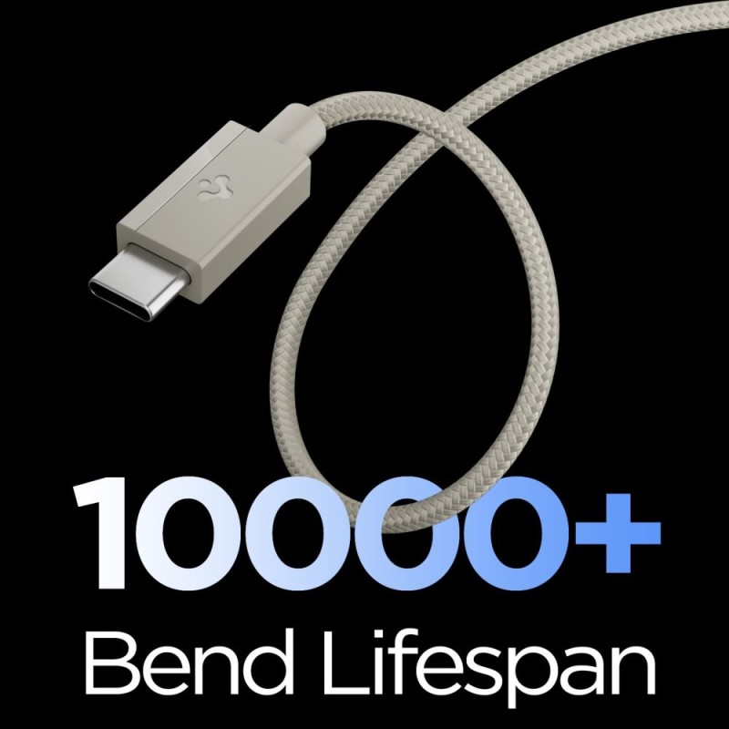 Spigen EB6015CC Essential USB-C кабел 60W 150 см Natural Titanium - Spigen EB6015CC Essential USB-C кабел 60W 150 см Natural Titanium - 8800283315516-ACA10419
