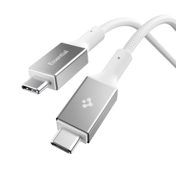 SPIGEN EB10015CC Essential USB Type-C кабел 100W 150 см бял