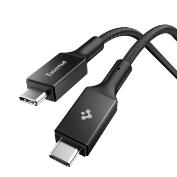 SPIGEN EB10015CC Essential кабел USB Type-C 100W 150 см черен