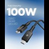 SPIGEN EB10015CC Essential кабел USB Type-C 100W 150 см черен - SPIGEN EB10015CC Essential кабел USB Type-C 100W 150 см черен - 8800283315530-ACA10421