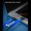 SPIGEN EB10015CC Essential кабел USB Type-C 100W 150 см черен - SPIGEN EB10015CC Essential кабел USB Type-C 100W 150 см черен - 8800283315530-ACA10421