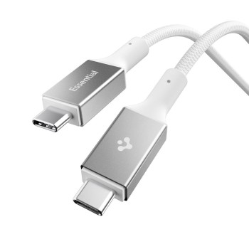 SPIGEN EB24015CC Essential кабел USB-C (Type-C) 240W, 150 см, бял