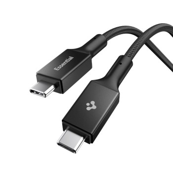 SPIGEN Essential EB24015CC кабел USB-C към USB-C 240W, 150 см, черен