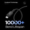 SPIGEN Essential EB24015CC кабел USB-C към USB-C 240W, 150 см, черен - SPIGEN Essential EB24015CC кабел USB-C към USB-C 240W, 150 см, черен - 8800283315554-ACA10423