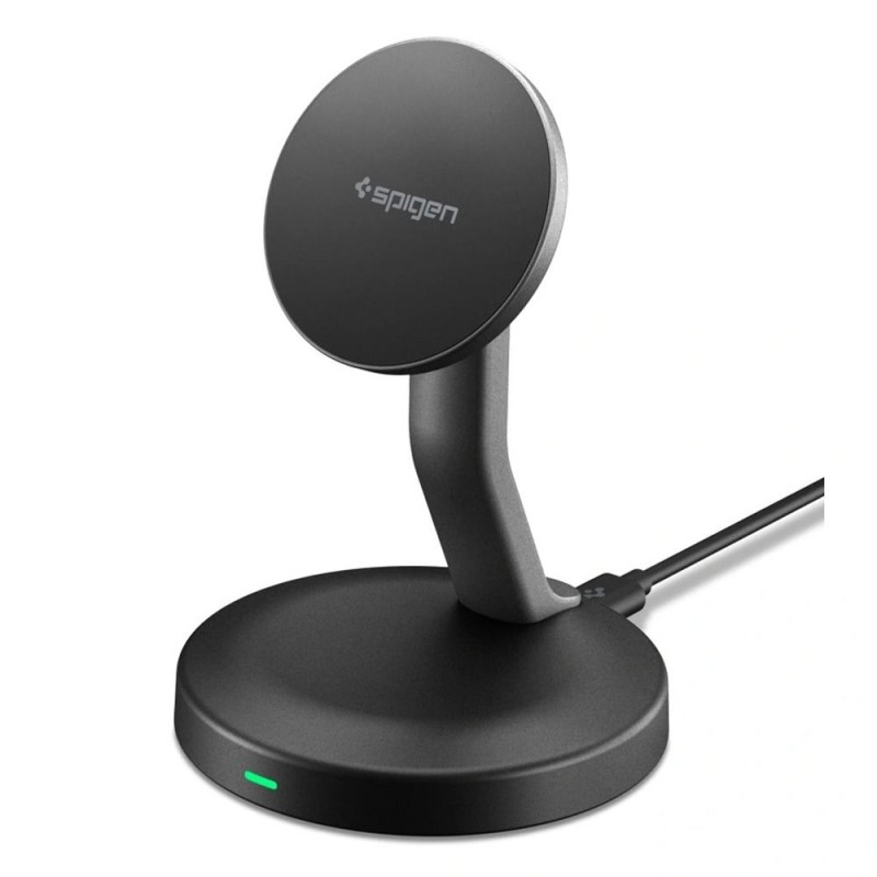SPIGEN EF151MS Essential магнитно MagSafe безжично зарядно 15W Black - 8800283315738-ACH10441