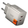 SPIGEN EE472EU-GAN Essential 2-порт мрежово зарядно 47W Natural Titanium - SPIGEN EE472EU-GAN Essential 2-порт мрежово зарядно 47W Natural Titanium - 8800283315837-ACH10451