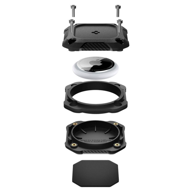 Spigen Tough Armor 4-pack за Apple AirTag 1/2 (Black) - 8800283315967-ACS10464