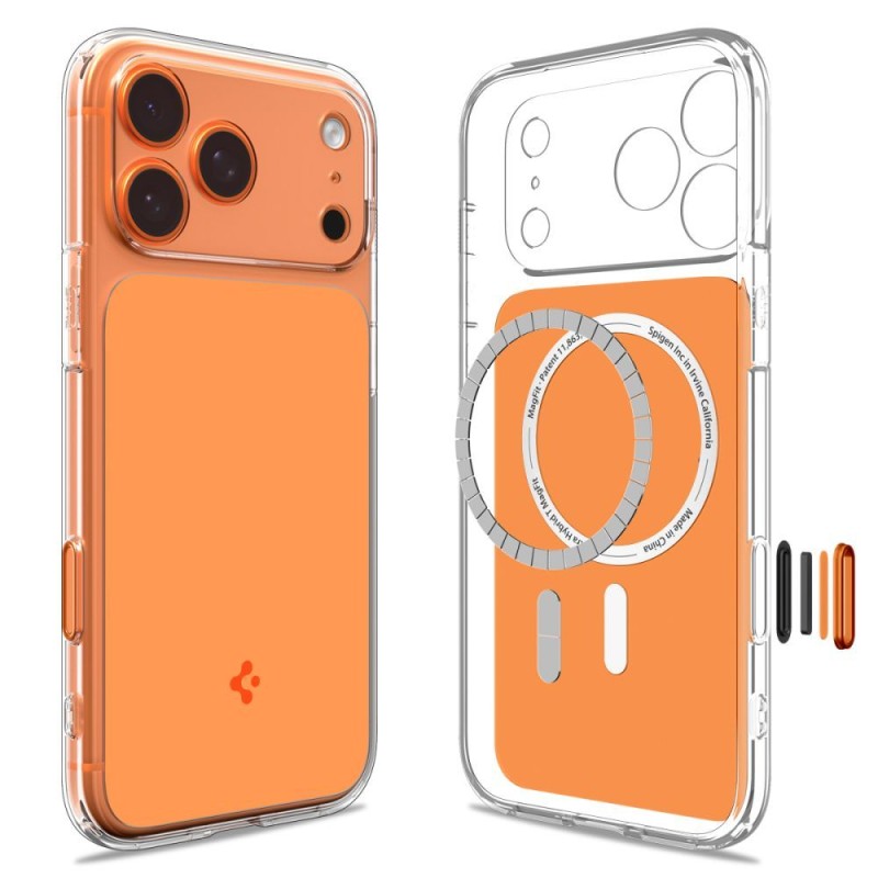 Spigen Ultra Hybrid „T” Magsafe iPhone 17 Pro – лъскав оранжев калъф - 8800283316094-ACS10477