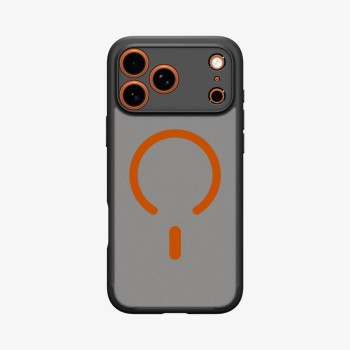 SPIGEN ULTRA HYBRID MagSafe iPhone 17 Pro Max Frost Black/Orange (ACS10482)