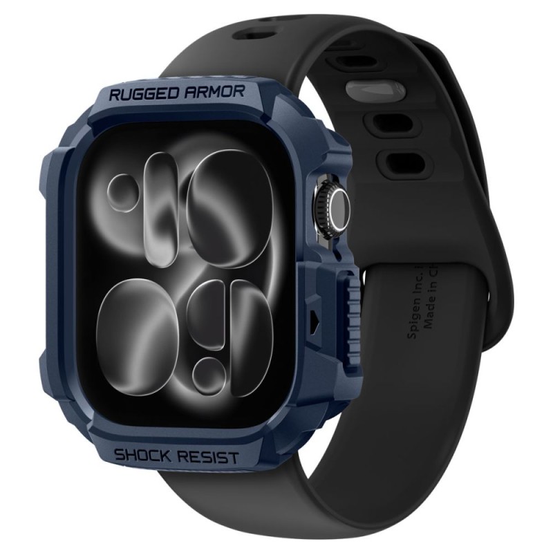 Spigen Rugged Armor V2 за Apple Watch 10 / 11 (42 мм) Navy Blue - Spigen Rugged Armor V2 за Apple Watch 10 / 11 (42 мм) Navy Blue - 8800283316247-ACS10492