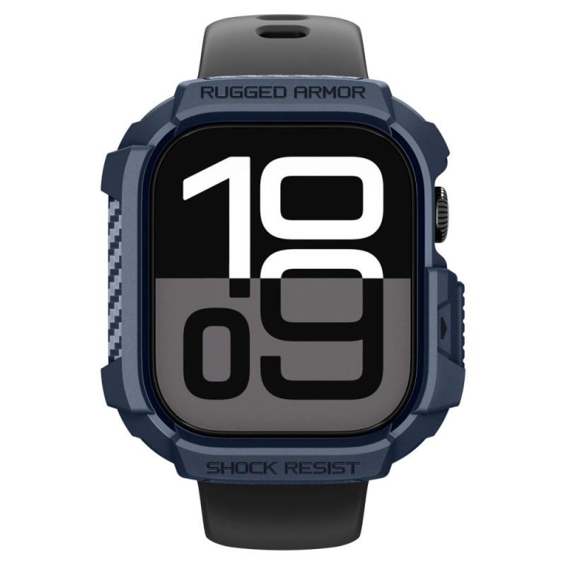 Spigen Rugged Armor V2 за Apple Watch 10 / 11 (42 мм) Navy Blue - Spigen Rugged Armor V2 за Apple Watch 10 / 11 (42 мм) Navy Blue - 8800283316247-ACS10492