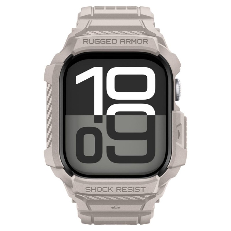 SPIGEN Rugged Armor “Pro” V2 за Apple Watch 10/11 (42 мм) Dune Beige - SPIGEN Rugged Armor “Pro” V2 за Apple Watch 10/11 (42 мм) Dune Beige - 8800283316285-ACS10496