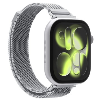 SPIGEN WBM4 каишка за Apple Watch 8 / 9 / 10 / 11 / SE (40 / 41 / 42 mm) сребриста SPIGEN WBM4 каишка за Apple Watch 8 / 9 / 10 / 11 / SE (40 / 41 / 42 mm) сребриста