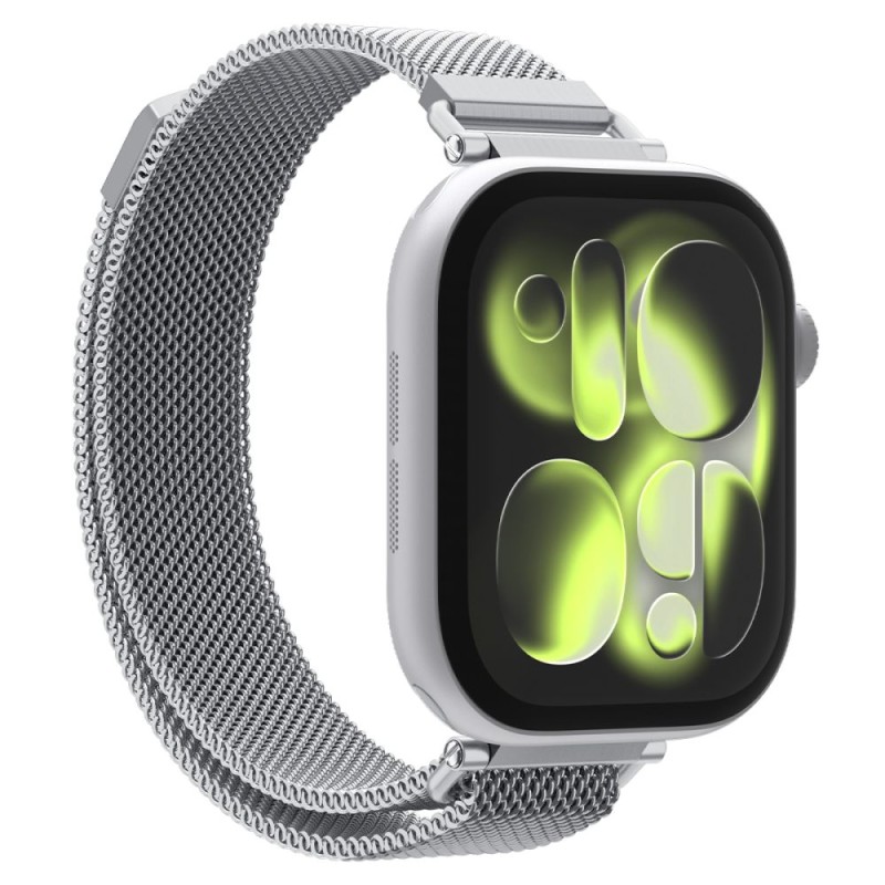 SPIGEN WBM4 каишка за Apple Watch 8 / 9 / 10 / 11 / SE (40 / 41 / 42 mm) сребриста - 8800283316308-AMP10498
