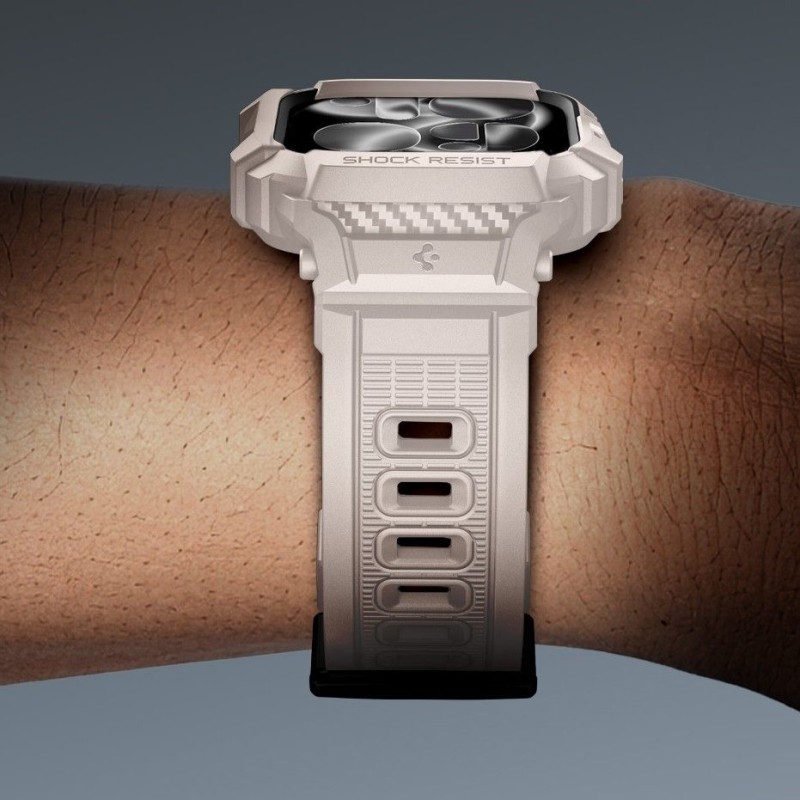 SPIGEN RUGGED ARMOR „PRO” V2 за Apple Watch 10/11 (46 мм) Dune Beige - 8800283316384-ACS10506