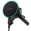 Spigen EV15MAQ Essential магнитен MagSafe поставка за кола с безжиренo зареждане 15W Qi2 черна - Spigen EV15MAQ Essential магнитен MagSafe поставка за кола с безжиренo зареждане 15W Qi2 черна - 8800283316452-ACP10513