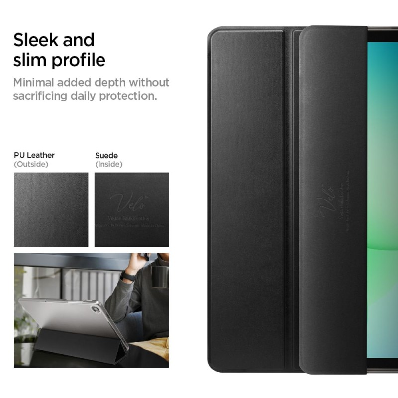 Spigen Smart Fold за Samsung Galaxy Tab A9+ / A11+ Plus 11.0 (X210/X215/X216/X230/X235/X236) Black - Spigen Smart Fold за Samsung Galaxy Tab A9+ / A11+ Plus 11.0 (X210/X215/X216/X230/X235/X236) Black - 8800283316865-ACS10553