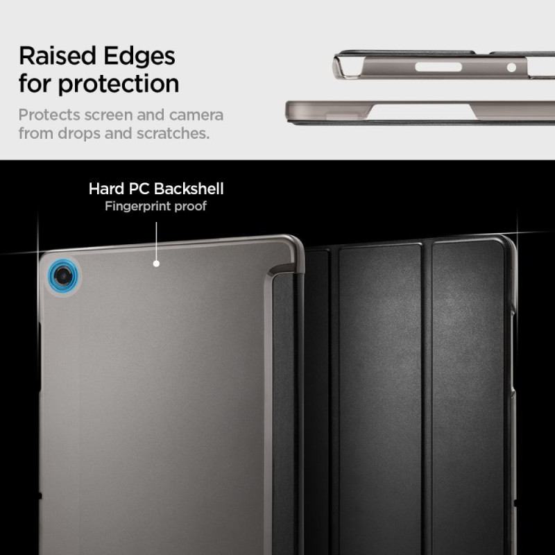 Spigen Smart Fold за Samsung Galaxy Tab A9+ / A11+ Plus 11.0 (X210/X215/X216/X230/X235/X236) Black - Spigen Smart Fold за Samsung Galaxy Tab A9+ / A11+ Plus 11.0 (X210/X215/X216/X230/X235/X236) Black - 8800283316865-ACS10553