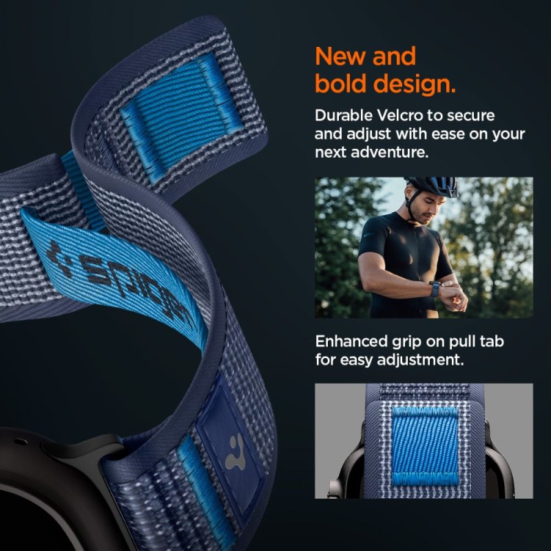SPIGEN ATHLEX AIR 2 за Apple Watch 8/9/10/11/SE/Ultra (44/45/46/49 мм) ACTIVE NAVY BLUE - 8800283317411-AMP10608