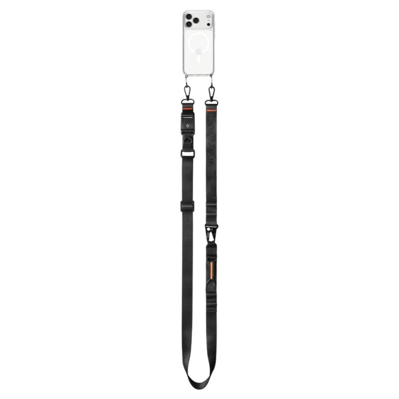 Spigen DA30M универсална лента за телефон тип кросбоди, черна (lanyard strap crossbody) - Spigen DA30M универсална лента за телефон тип кросбоди, черна (lanyard strap crossbody) - 8800283317497-AFA10616