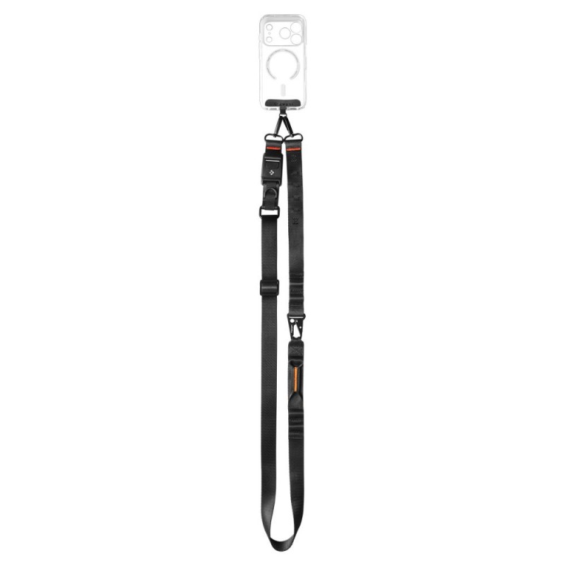 Spigen DA30M универсална лента за телефон тип кросбоди, черна (lanyard strap crossbody) - Spigen DA30M универсална лента за телефон тип кросбоди, черна (lanyard strap crossbody) - 8800283317497-AFA10616