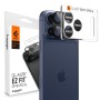 Spigen Optik Pro XL „EZ Fit” защита за обективите от закалено стъкло 9H за iPhone 17 Pro (Черна)