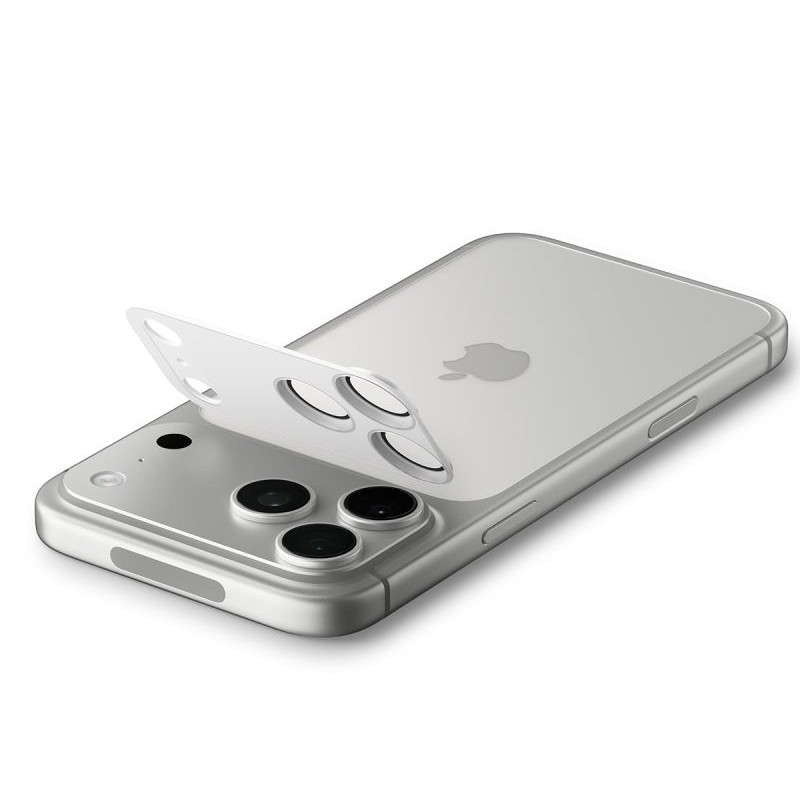 Spigen Optik Pro XL „EZ Fit” стъклена защита за камерите за iPhone 17 Pro (сребристо) - 8800283317794-AGL10647