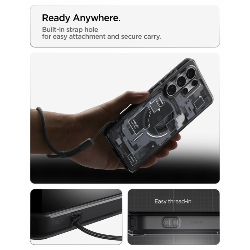 Spigen Ultra Hybrid Mag MagSafe кейс за Samsung Galaxy S26 Ultra „Zero One Black“ (ACS10682) - 8800283318142-ACS10682