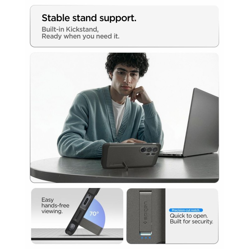 Spigen Tough Armor MagSafe кейс за Samsung Galaxy S26 Ultra Gunmetal - Spigen Tough Armor MagSafe кейс за Samsung Galaxy S26 Ultra Gunmetal - 8800283318173-ACS10685