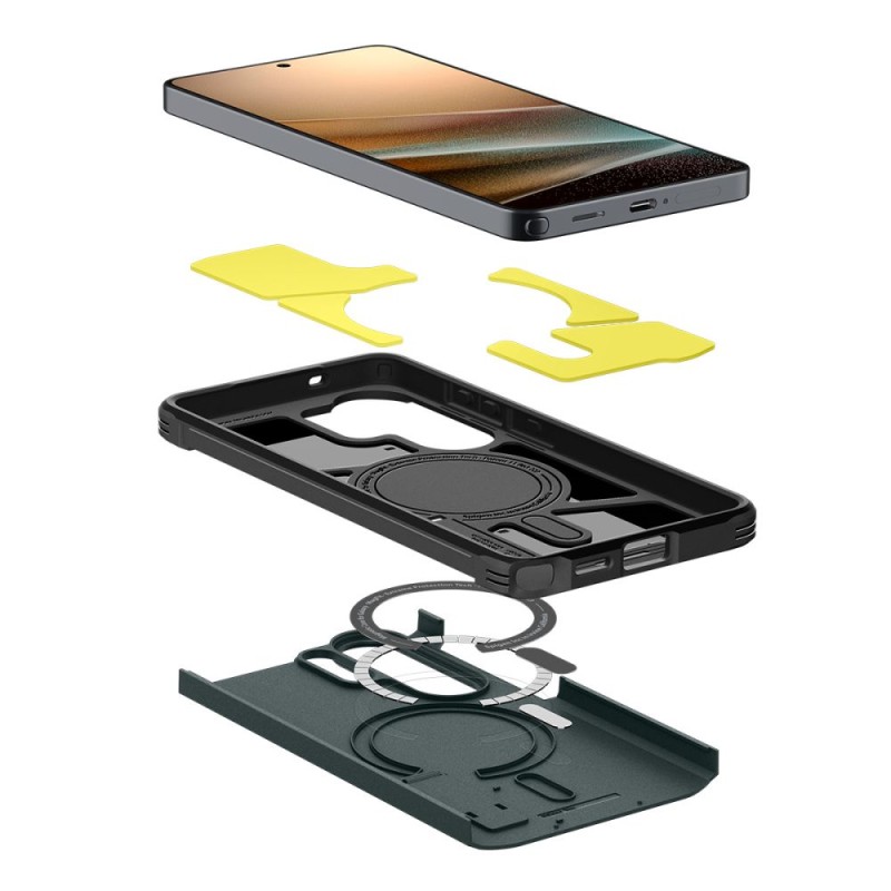 SPIGEN Tough Armor MagSafe за Samsung Galaxy S26 Ultra Abyss Green (ACS10686) - SPIGEN Tough Armor MagSafe за Samsung Galaxy S26 Ultra Abyss Green (ACS10686) - 8800283318180-ACS10686